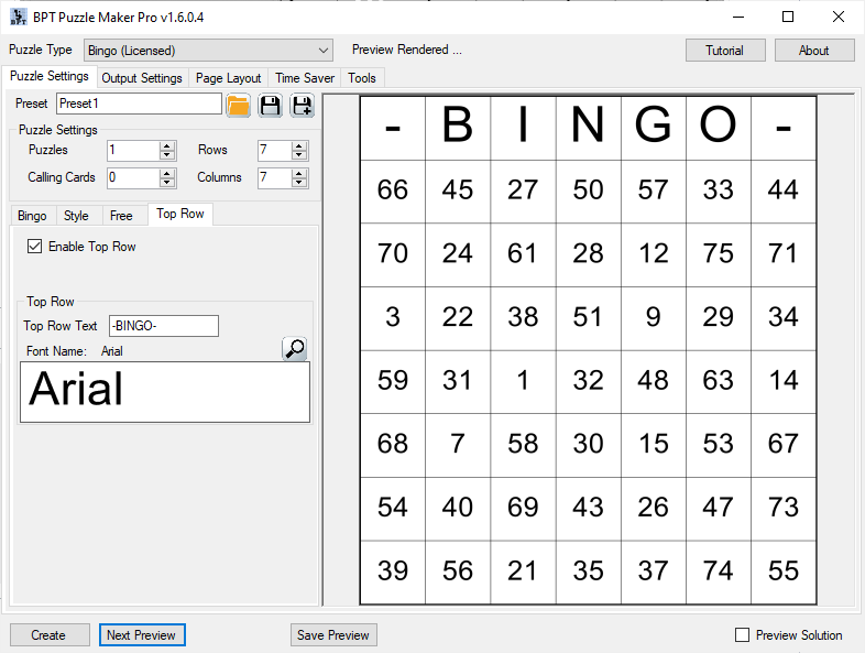 Puzzle Maker Pro - Bingo - BookPublisherTools